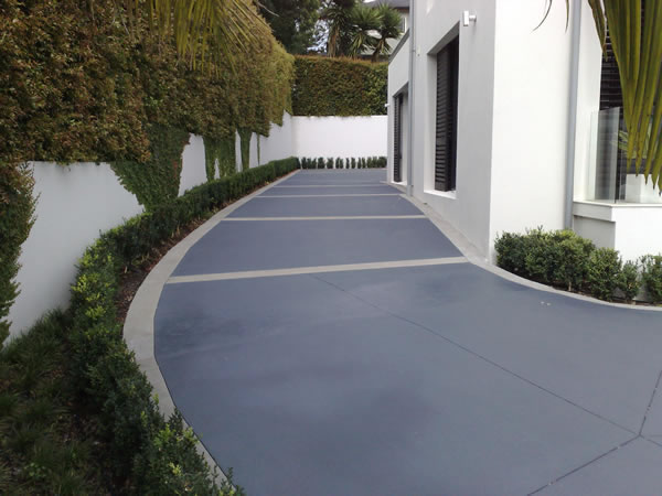 Stained Concrete Driveway